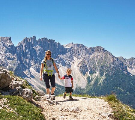 Wandern Familie