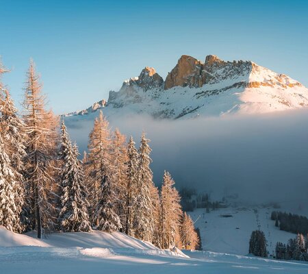 Winterurlaub Skifahren Dolomiten Südtirol